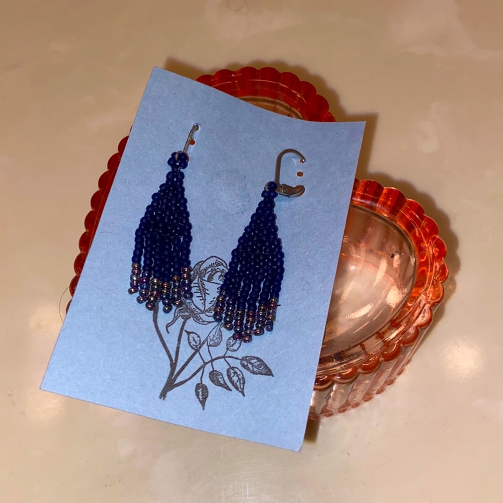 NWT Handmade Beaded Earrings